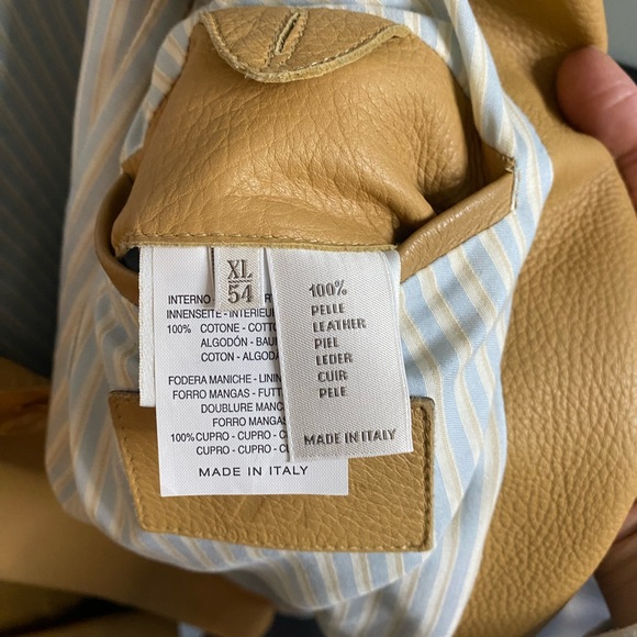 Zegna Leather Men Jacket - S54 XL - Picture 6 of 6